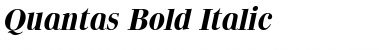 Quantas Bold Italic Font