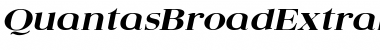 QuantasBroadExtrabold Italic Font