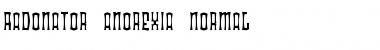 Radonator Anorexia Normal Font