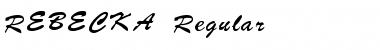 REBECKA Regular Font