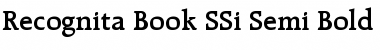 Recognita Book SSi&nbsp;Semi Bold