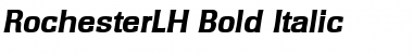 RochesterLH Bold Italic Font