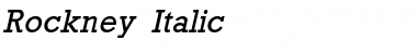 Rockney Italic