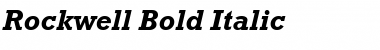 Rockwell Bold Italic