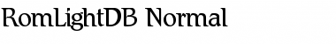 RomLightDB Normal Font