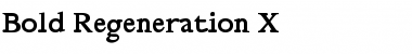 Download Bold Regeneration X Font