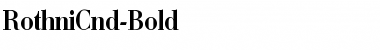 RothniCnd-Bold Regular Font