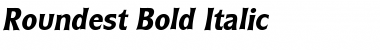 Roundest Bold Italic Font