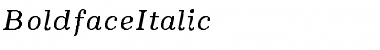 BoldfaceItalic- Regular Font