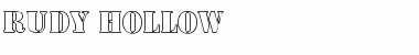 Download Rudy Hollow Font