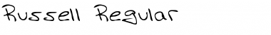 Russell Regular Font