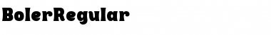 Download BolerRegular Font