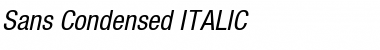 Sans Condensed ITALIC