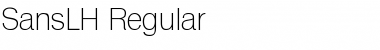 SansLH Regular Font