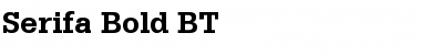 Serifa BT Bold