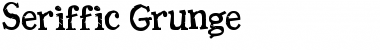 Seriffic Grunge Font