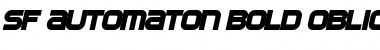SF Automaton Bold Oblique Font