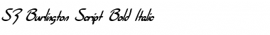 SF Burlington Script Bold Italic