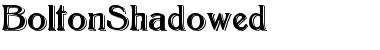BoltonShadowed Regular Font