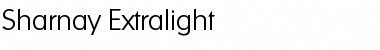Sharnay Extralight Regular Font
