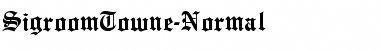 SigroomTowne-Normal Regular Font