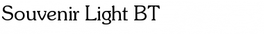 Souvenir Lt BT Light Font