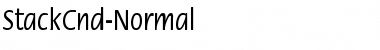 StackCnd-Normal Regular Font