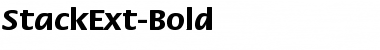 StackExt-Bold Regular Font