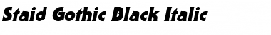 Download Staid Gothic Black Font