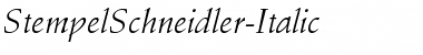 Download StempelSchneidler-Italic Font