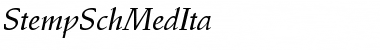Download StempSchMedIta Font Download StempSchMedIta Font