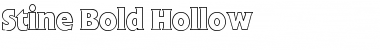 Stine Bold Hollow Regular Font