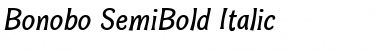 Bonobo SemiBold Italic