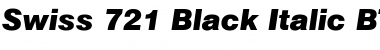 Swis721 Blk BT Black Italic Font