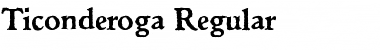 Ticonderoga Regular Font