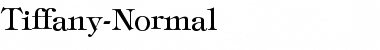 Tiffany-Normal Regular Font