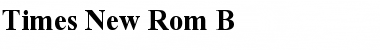 Download Times New Rom B Font