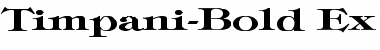 Timpani-Bold Ex Regular Font