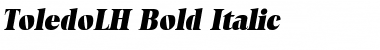 ToledoLH Bold Italic Font