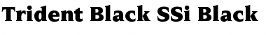 Trident Black SSi Font