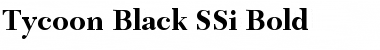 Tycoon Black SSi Bold Font