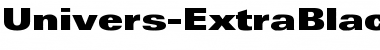 Univers-ExtraBlackExt Regular Font