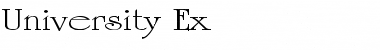 University Ex Regular Font