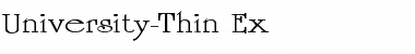 University-Thin Ex Regular Font