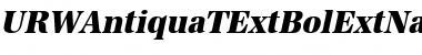 URWAntiquaTExtBolExtNar Font