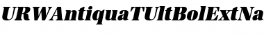URWAntiquaTUltBolExtNar Font URWAntiquaTUltBolExtNar Font