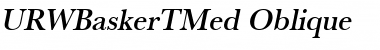 URWBaskerTMed Oblique Font
