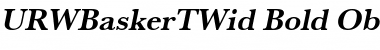 URWBaskerTWid Bold Oblique Font