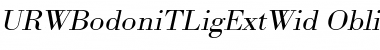 URWBodoniTLigExtWid Font