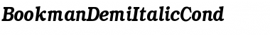 Download BookmanDemiItalicCond Font